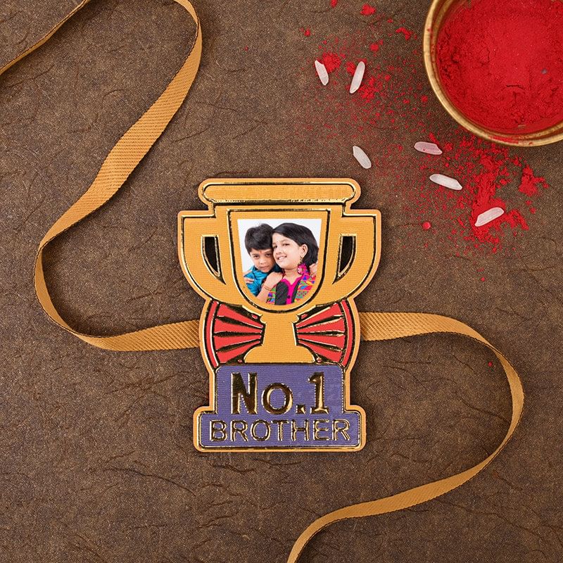One Personalised Rakhi - Personalised No 1 Bro Rakhi