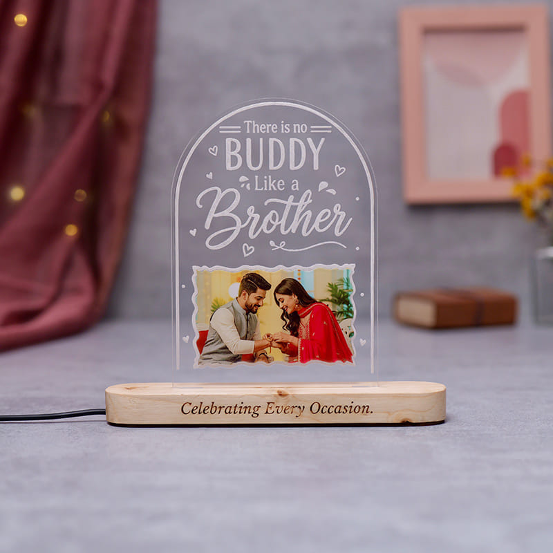 Personalised No Buddy Like Sister LED Lamp