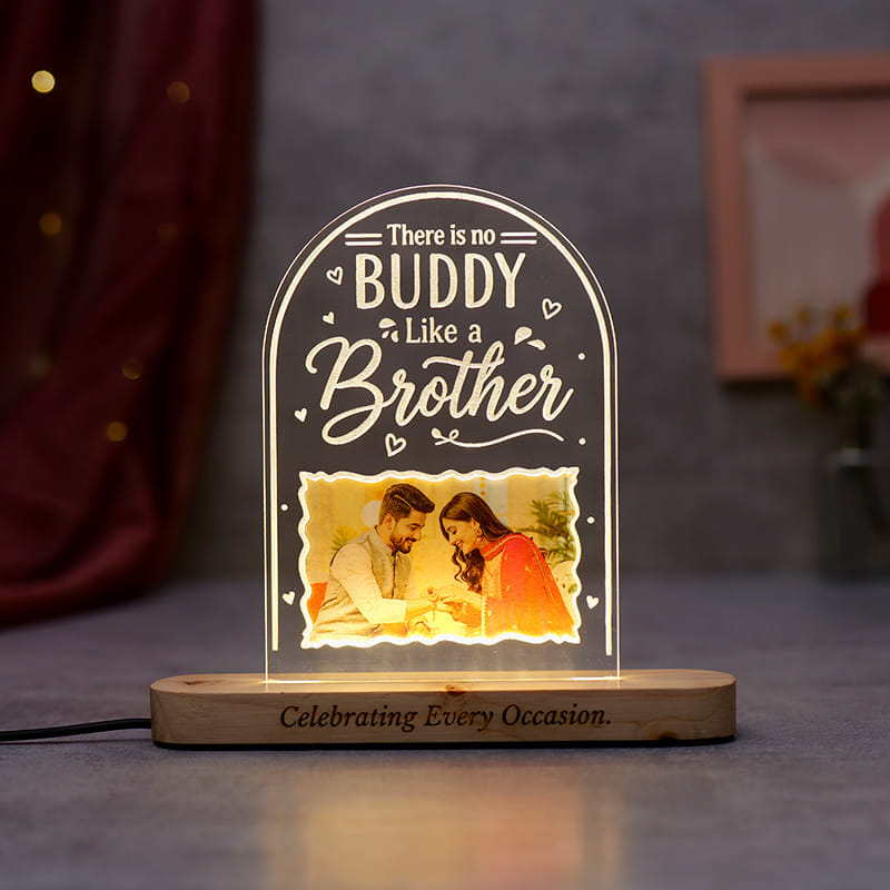 Personalised No Buddy Like Sister LED Lamp