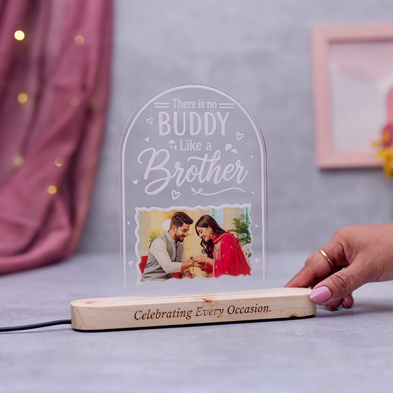 Personalised No Buddy Like Sister LED Lamp