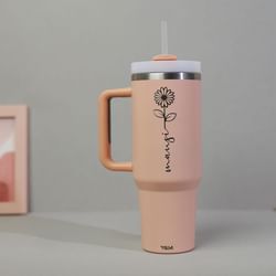 Personalised Peach Jumbo Tumbler