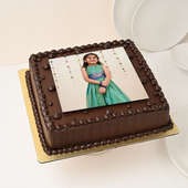 Personalised Photo Choco Cream Cake
