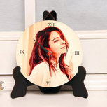 Personalised Circular Table Clock for Her
