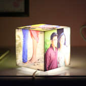 Qubical Personalised Lamp with 5 Images