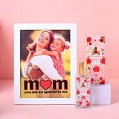 Mother's Day Personalised Photo Frame and Exquisite Rose Perfume