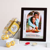 Personalised Photo Frame With Ferrero Rocher