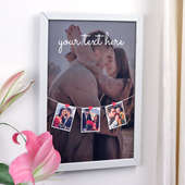 Personalised Photo Wall Frame Side View