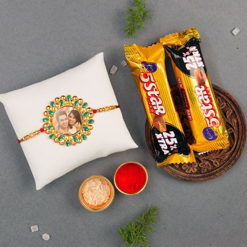 Personalised Rakhi With Five Star