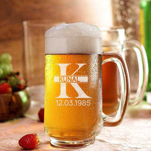 Personalised Beer Mug for new year 2023