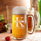 Personalised Beer Mug, Customized Beer Glass