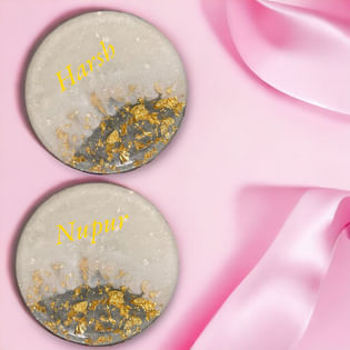Personalised Resin Coaster Duo