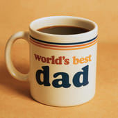 Personalised Retro Coffee Mug For Best Dad