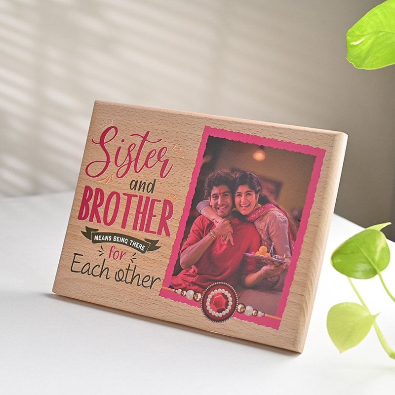 Personalised Wooden Keepsake For Sister