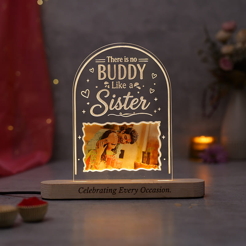 Personalised Siblings Love LED Tabletop