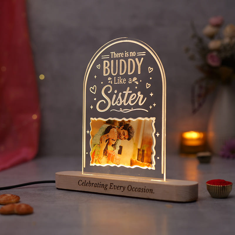 Personalised Siblings Love LED Tabletop