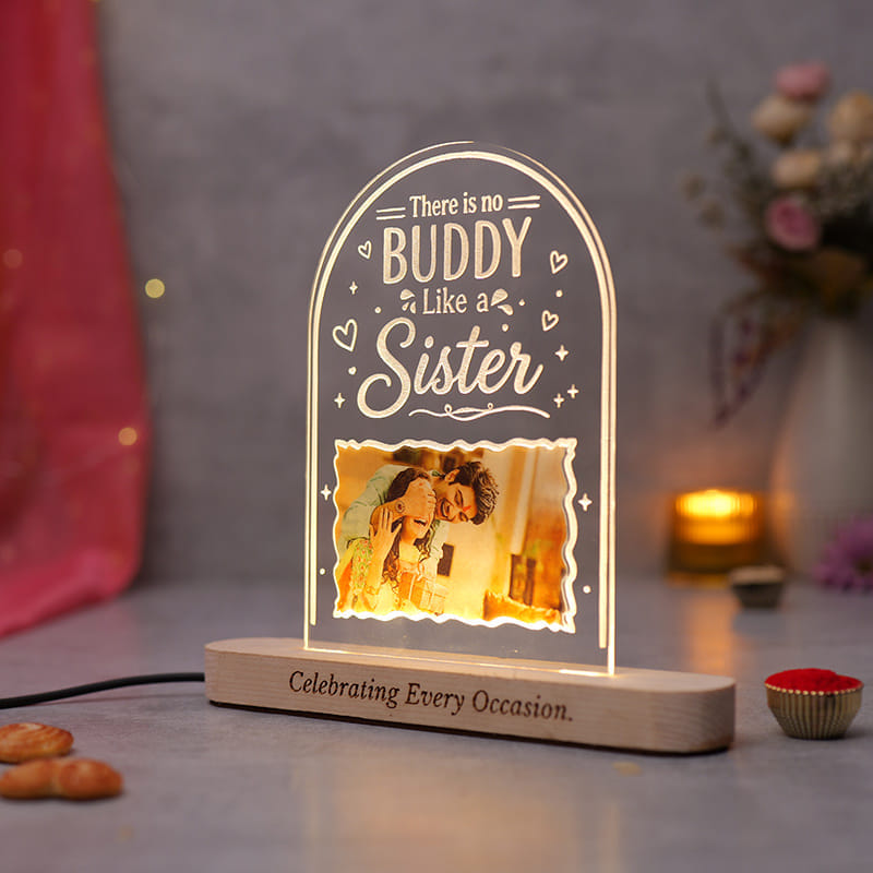 Personalised Siblings Love LED Tabletop