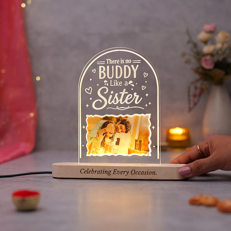 Personalised Siblings Love LED Tabletop