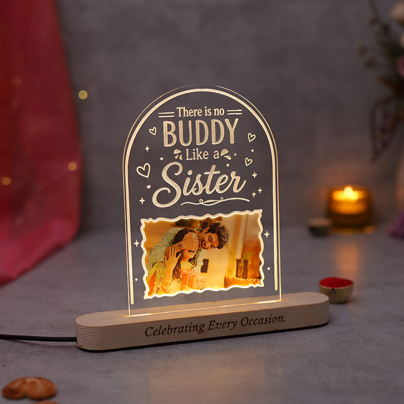 Personalised Siblings Love LED Tabletop