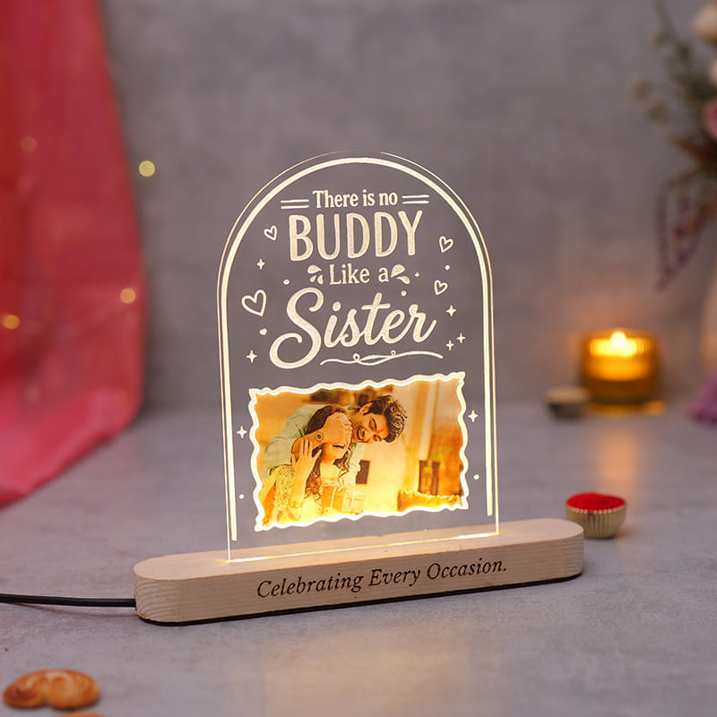 Personalised Siblings Love LED Tabletop