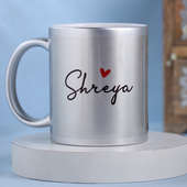 Personalised Silver Coffee Mug