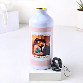 Personalised Sipper Bottle For Valentines Day