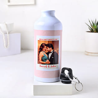 Personalised Sipper Bottle For Valentines Day