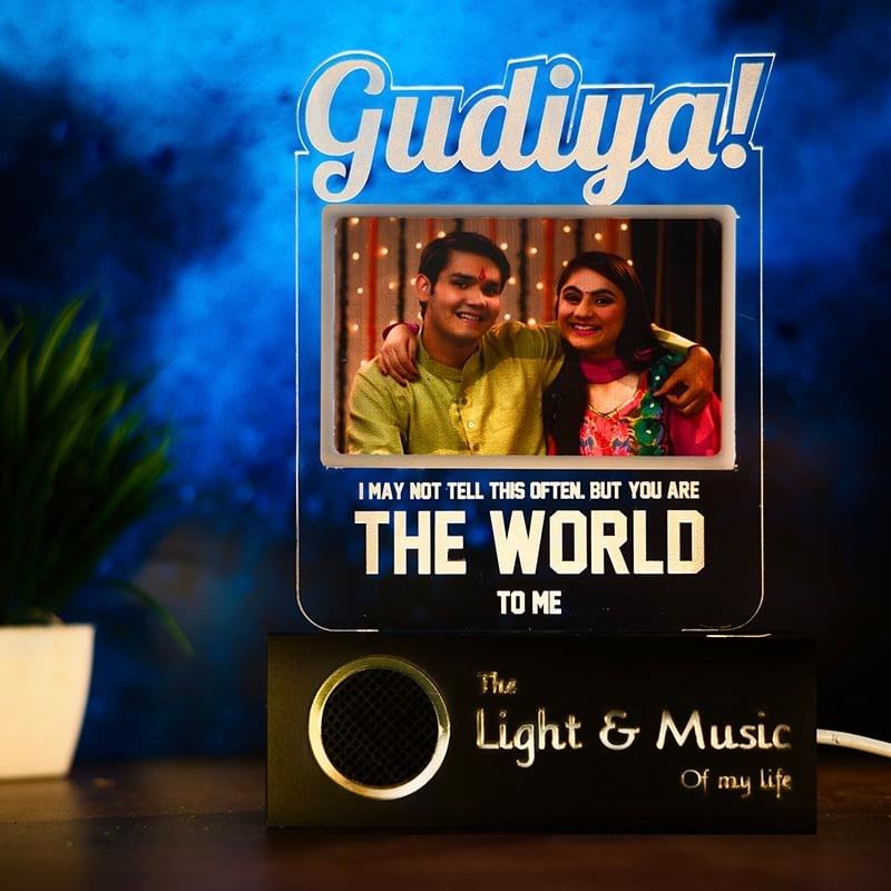 Personalised Sis Love Acrylic Lamp: Best Rakhi gifts For sister