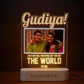 Personalised Sis Love Acrylic Lamp: Best Rakhi gifts For sister