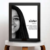 Personalised Sister Definition Photo Frame