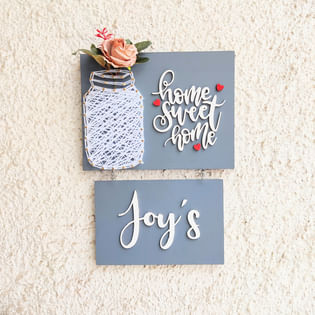 Personalised String Art Wall Decor, Personalised Housewarming Gifts