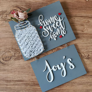 Personalised String Art Wall Decor, Personalised Housewarming Gifts