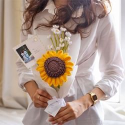 Personalised Sunflower Crochet Gift