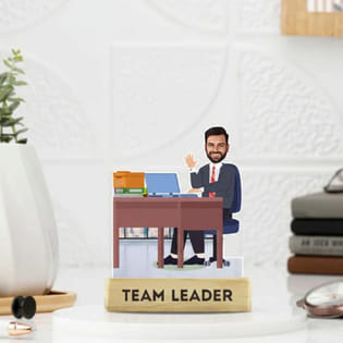Personalised Team Leader Caricature