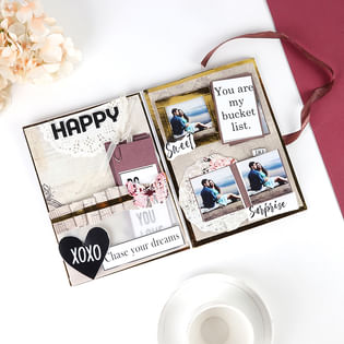 Personalised Teddy Hugging Card