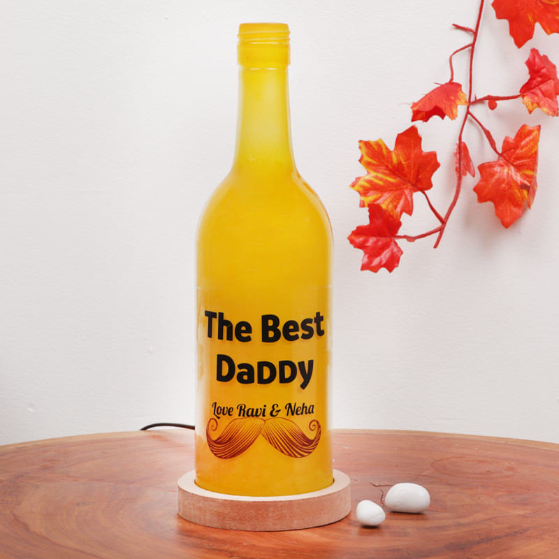 Personalised Bottle Lamp - Fathers Day Gift