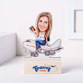Order Online Personalised Travel Mom Caricature for Mothers Day