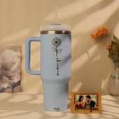 Personalised Tumbler N Photo Magnet Duo