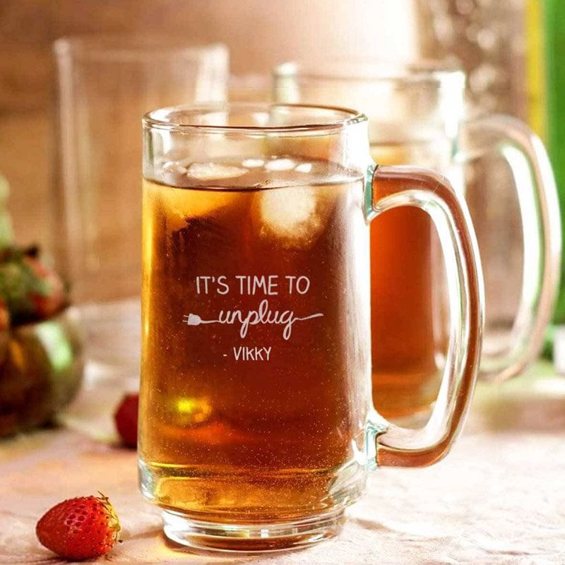 Serene Personalised Beer Mug-Canada