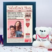Personalised Valentine News Combo