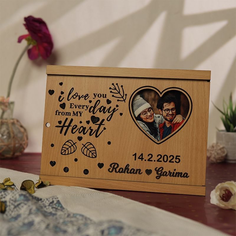 Personalised Valentine Sliding Frame