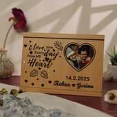 Personalised Valentine Sliding Frame