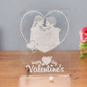 Personalised Valentines Glass Frame