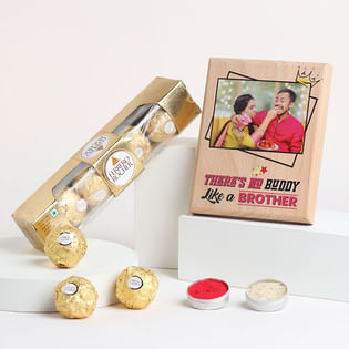 Personalised Wooden Plank N Ferrero Rochers