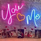 Personalised You N Me Neon Sign