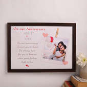 Personalised Anniversary Wall Photo Frame