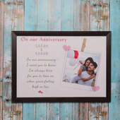 Personalised Anniversary Wall Photo Frame