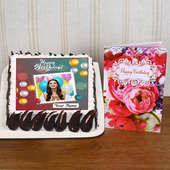Personalized Birthday Cake And Card
