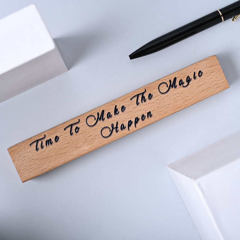 Black Pen In Wooden Box for Father's Day