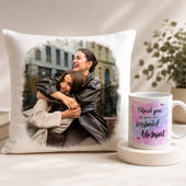 Personalized Cushion & Mug Gift Set