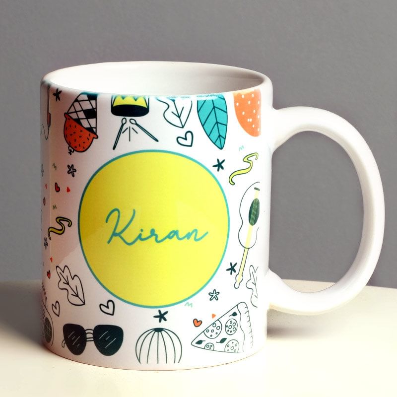 quirky white ceramic mug - gift delivery in usa